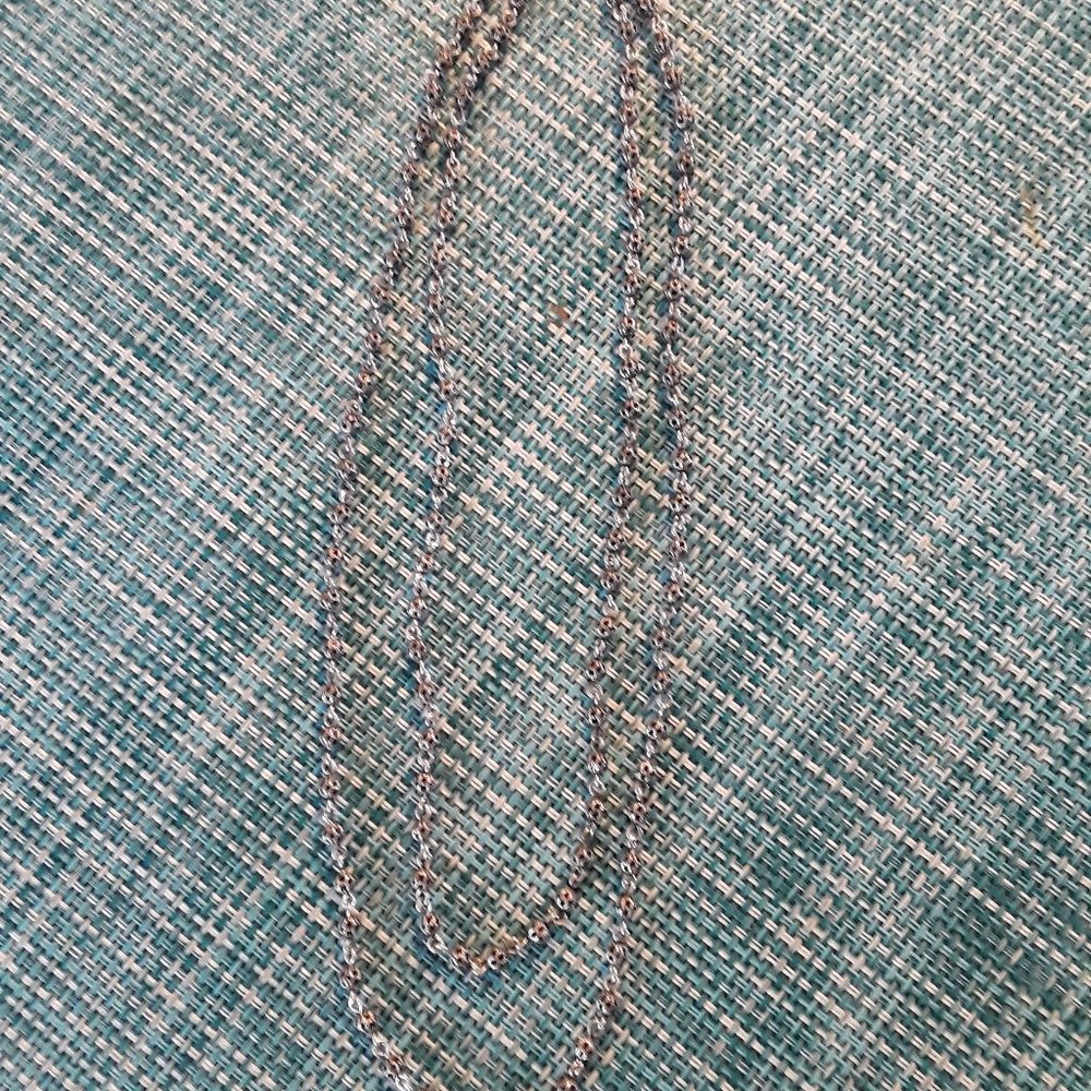 WOMENS JEWELRY VINTAGE 1980s DELICATE LAYERED NECKLACE  SILVER BALL CHAIN 24 IN